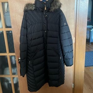 Michael Kors hoodie down coat with faux fur.